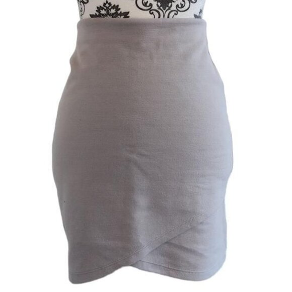 Aritzia Talula Skirt Micro Mini Fairy Women S Y2K Dainty Stretch Feminine Taupe - Picture 5 of 10